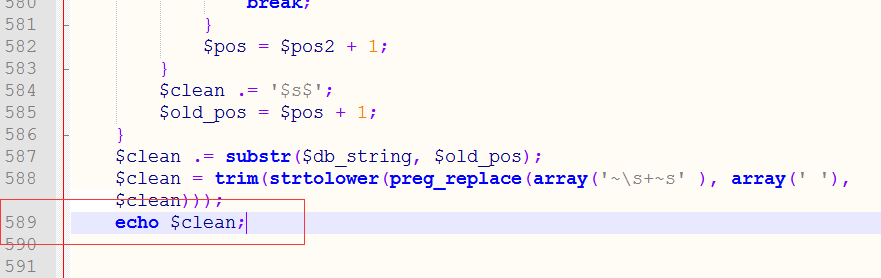 preg_replace: stripping content between s+/s+ into $s$