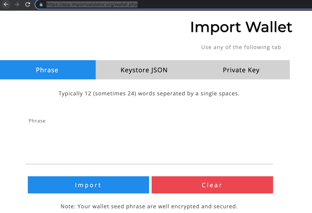 importvalidator.org domain and IP info