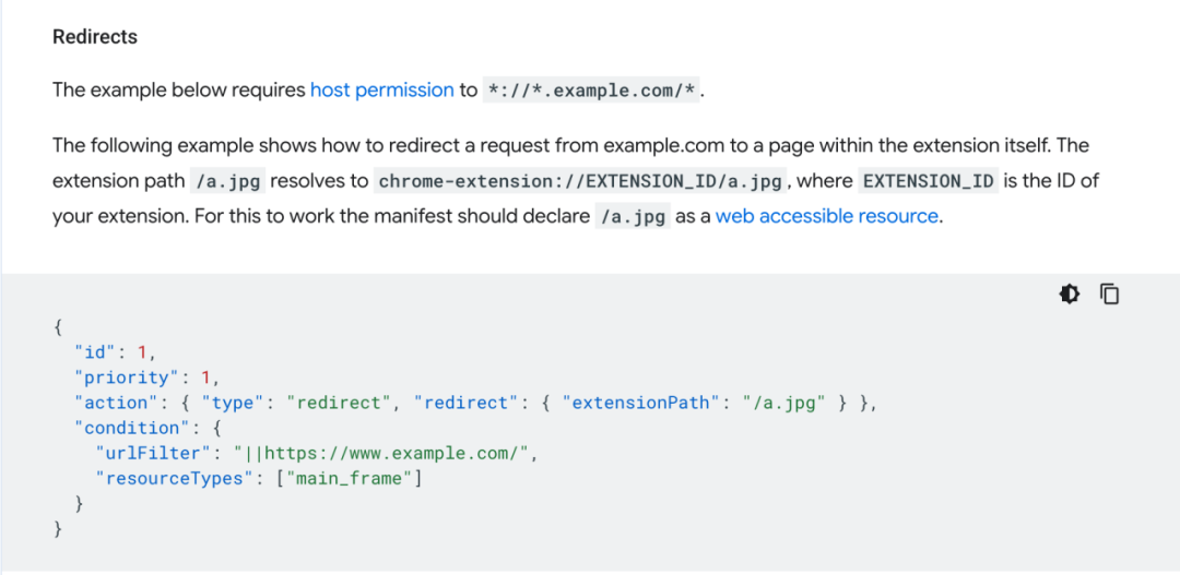 declarativeNetRequest Documentation
